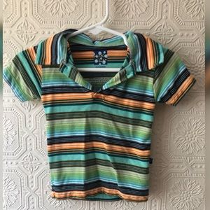 Kickee pants striped polo